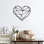 Wallity Corazón Escultura de Pared Negra